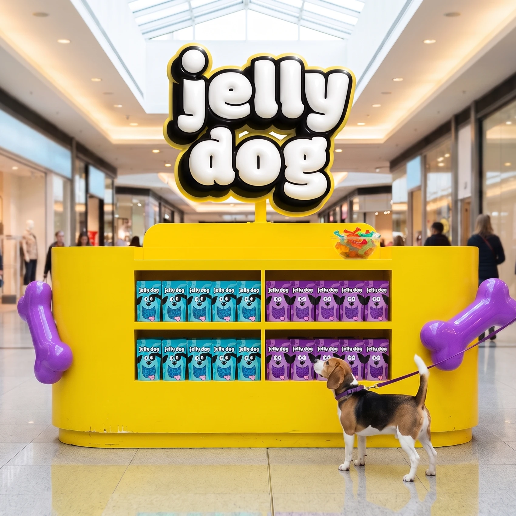 Jelly Dog mall kiosk