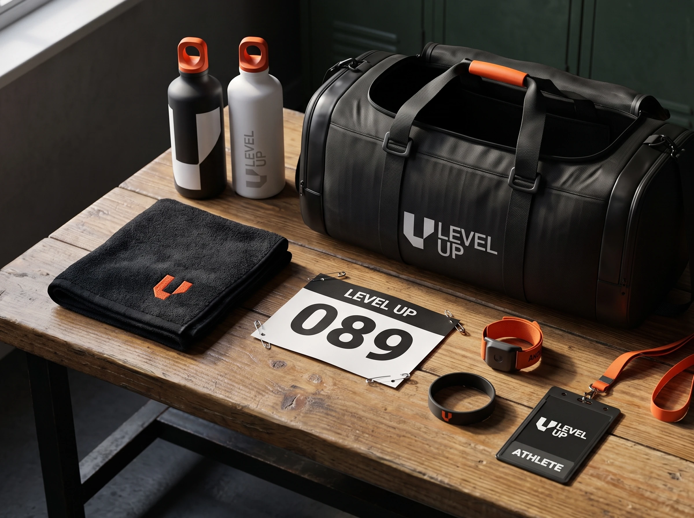 Level Up kit on a table