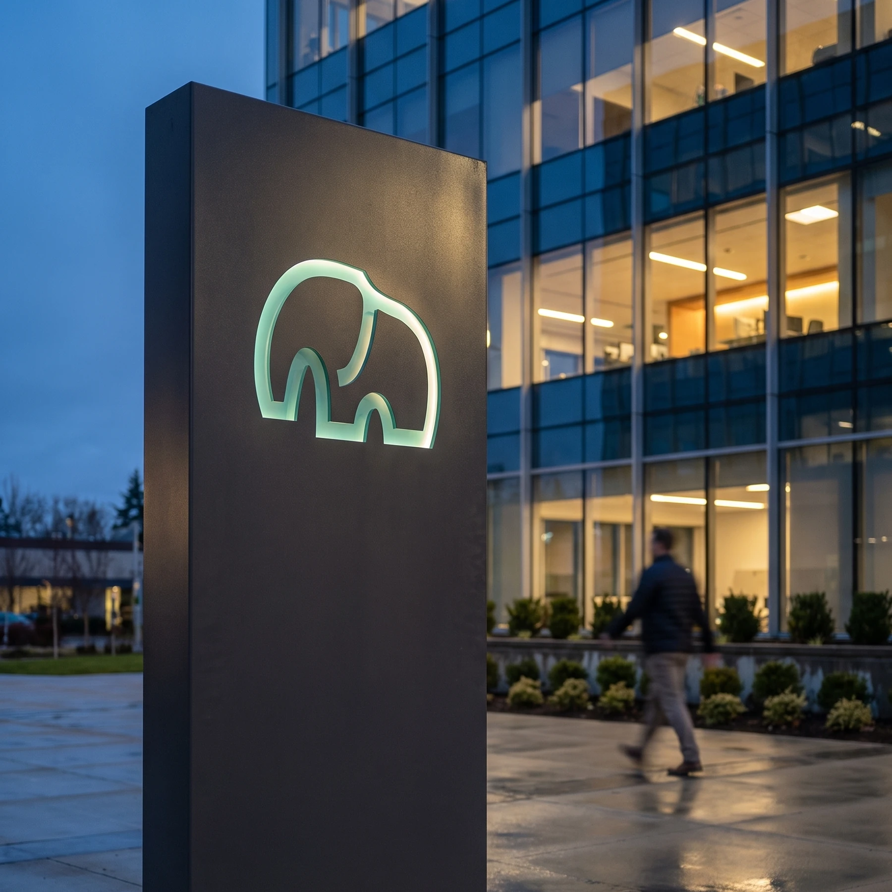Mundayn signage outside a building