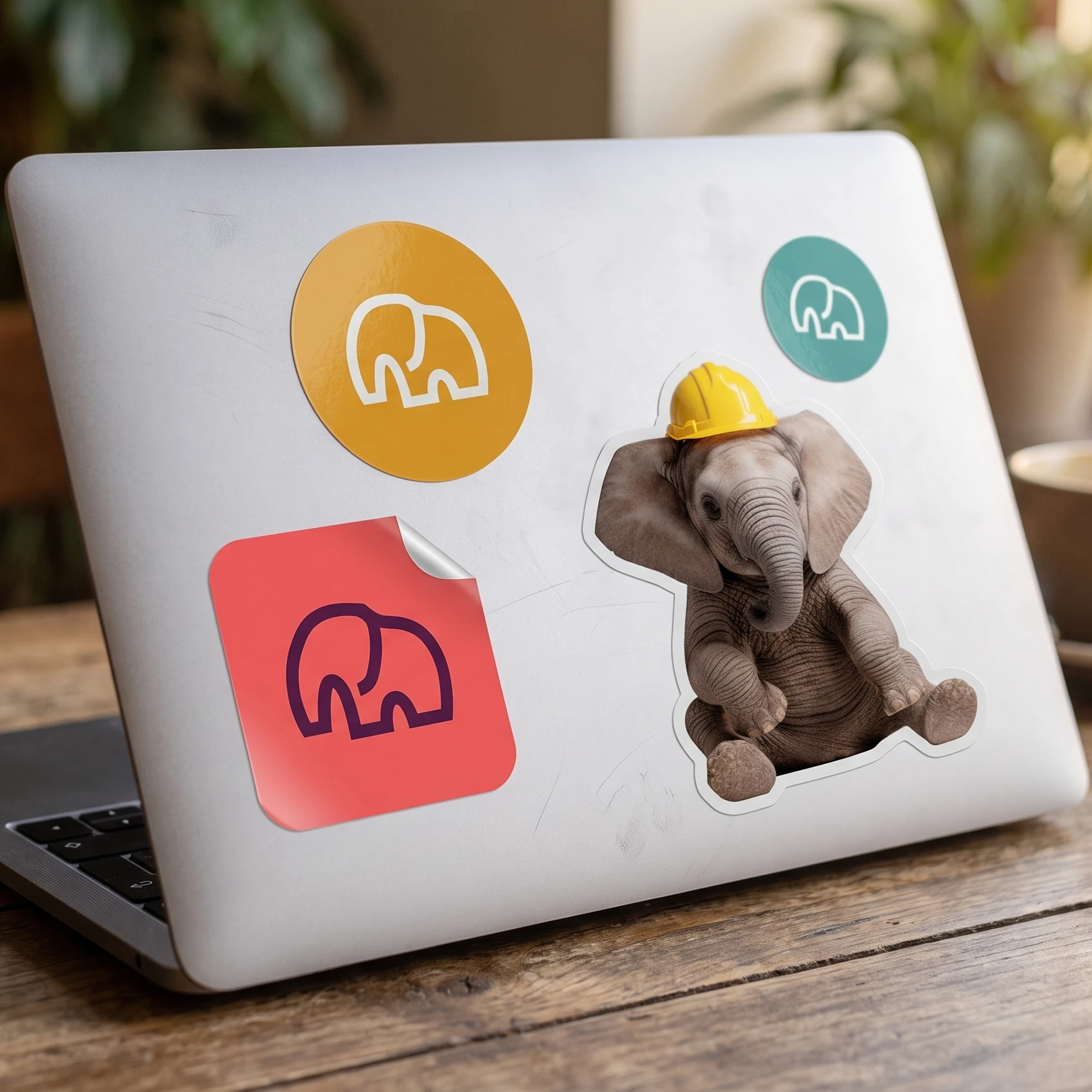 Mundayn stickers on a laptop