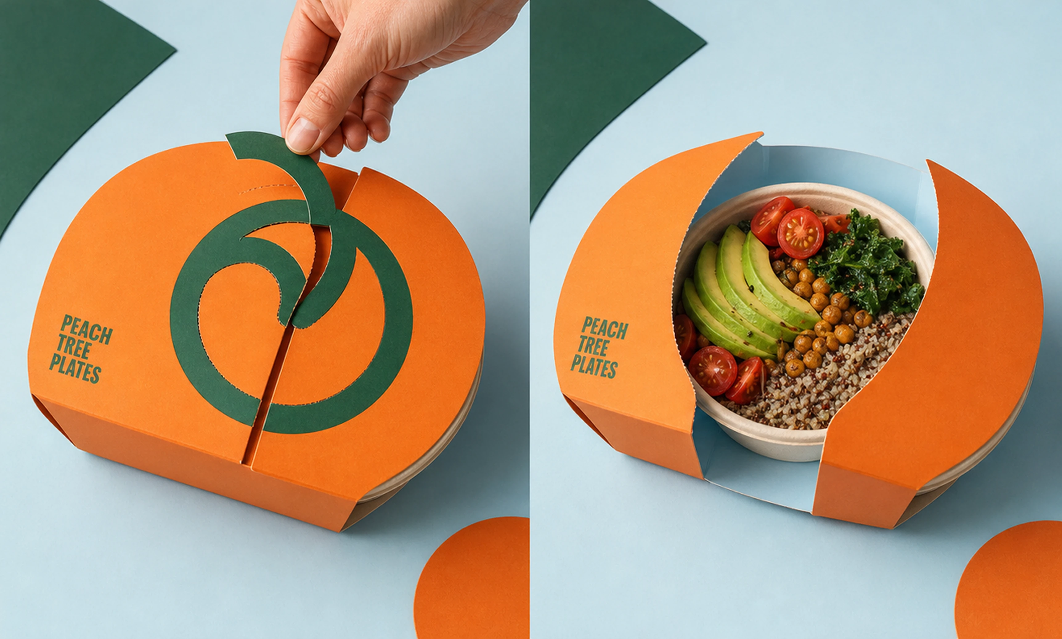 PeachTree Plates meal box opening
