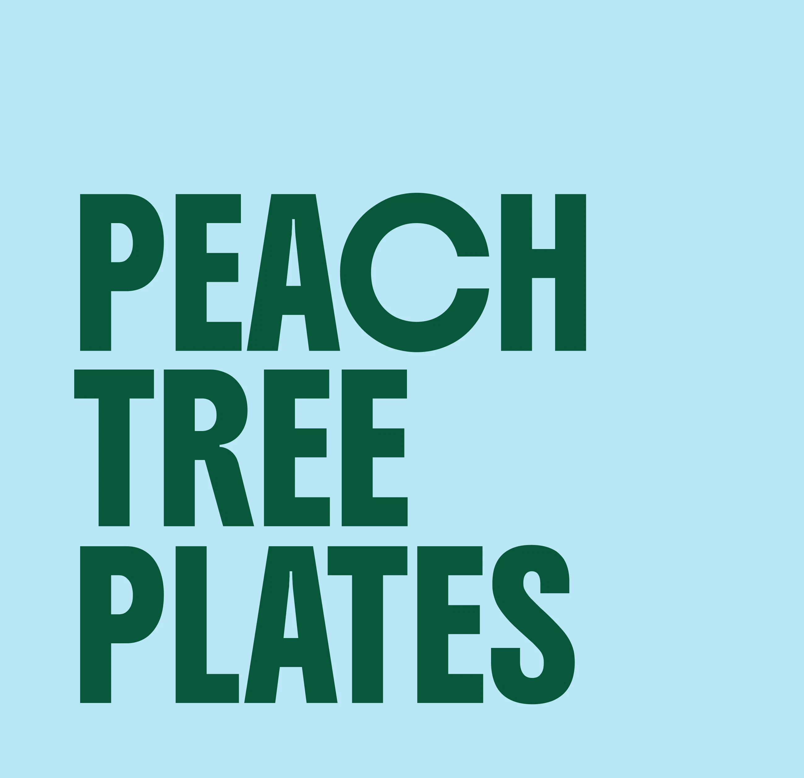 PeachTree Plates wordmark