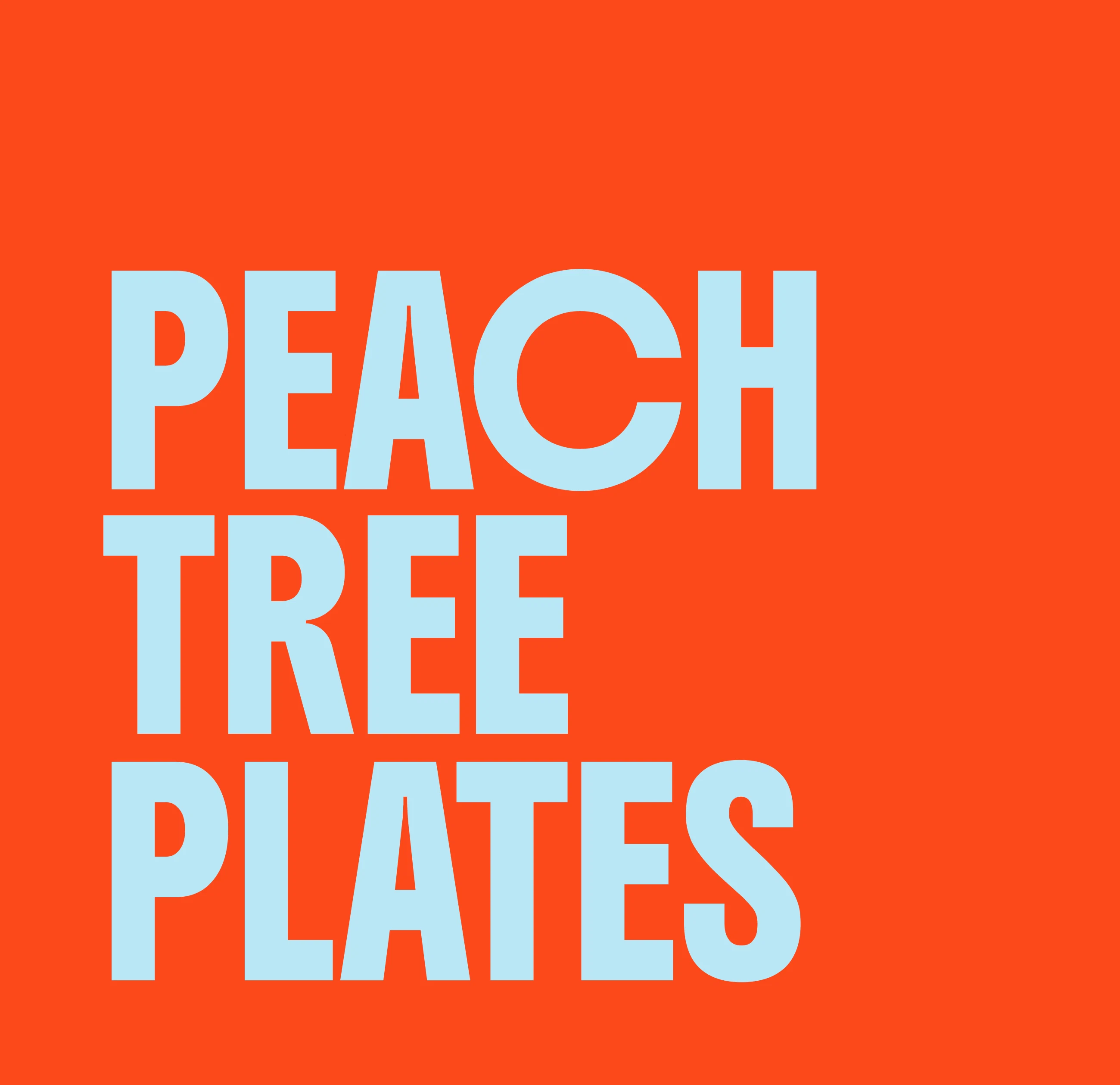 PeachTree Plates wordmark