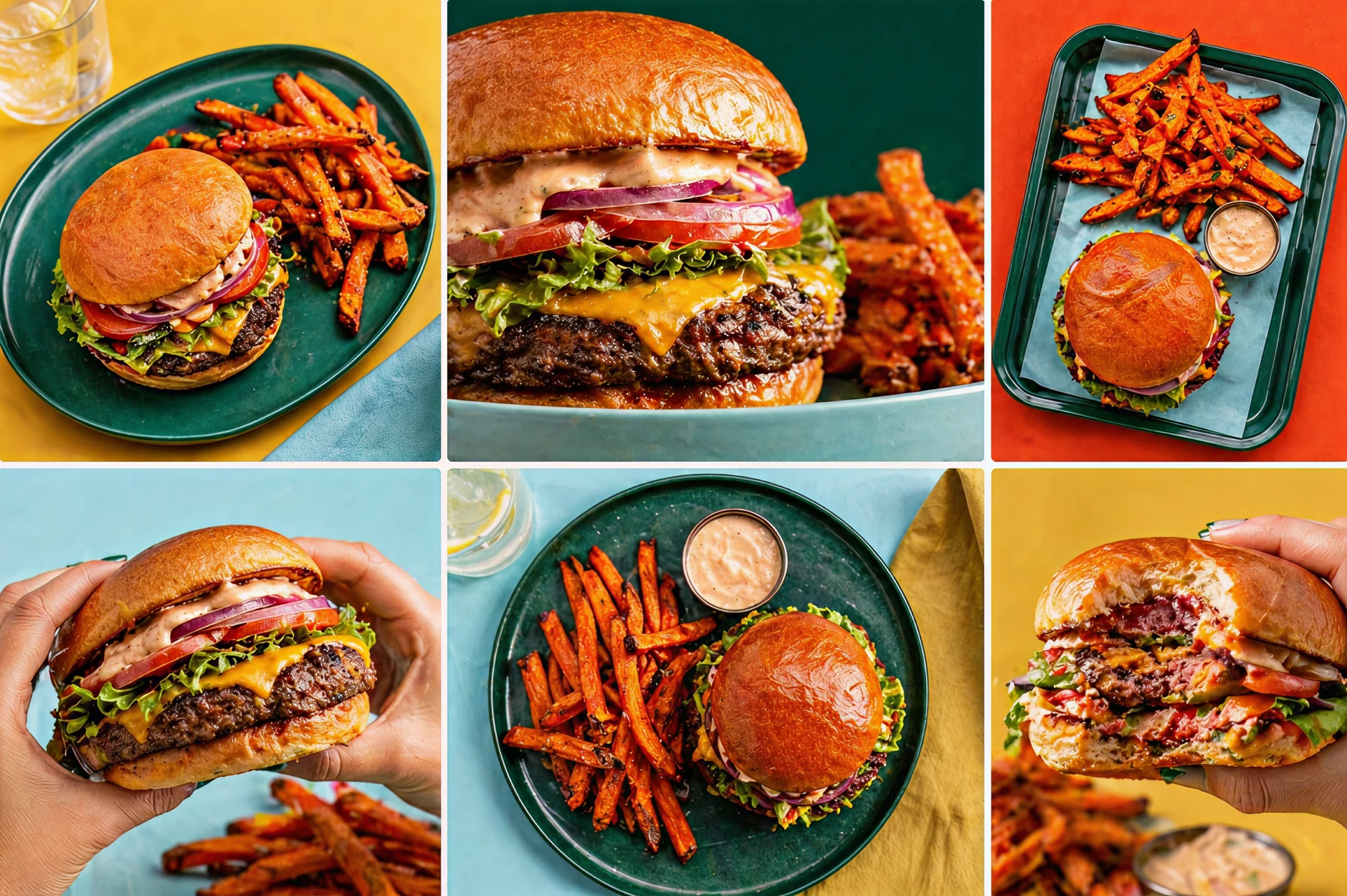 PeachTree Plates burgers and fries