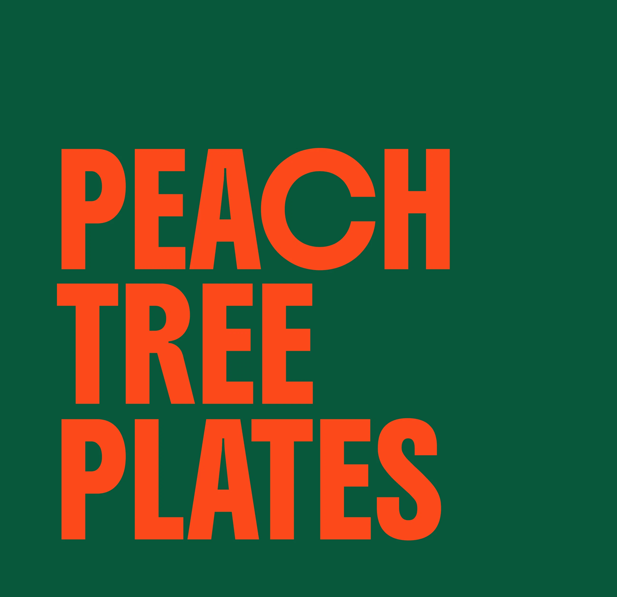 PeachTree Plates wordmark