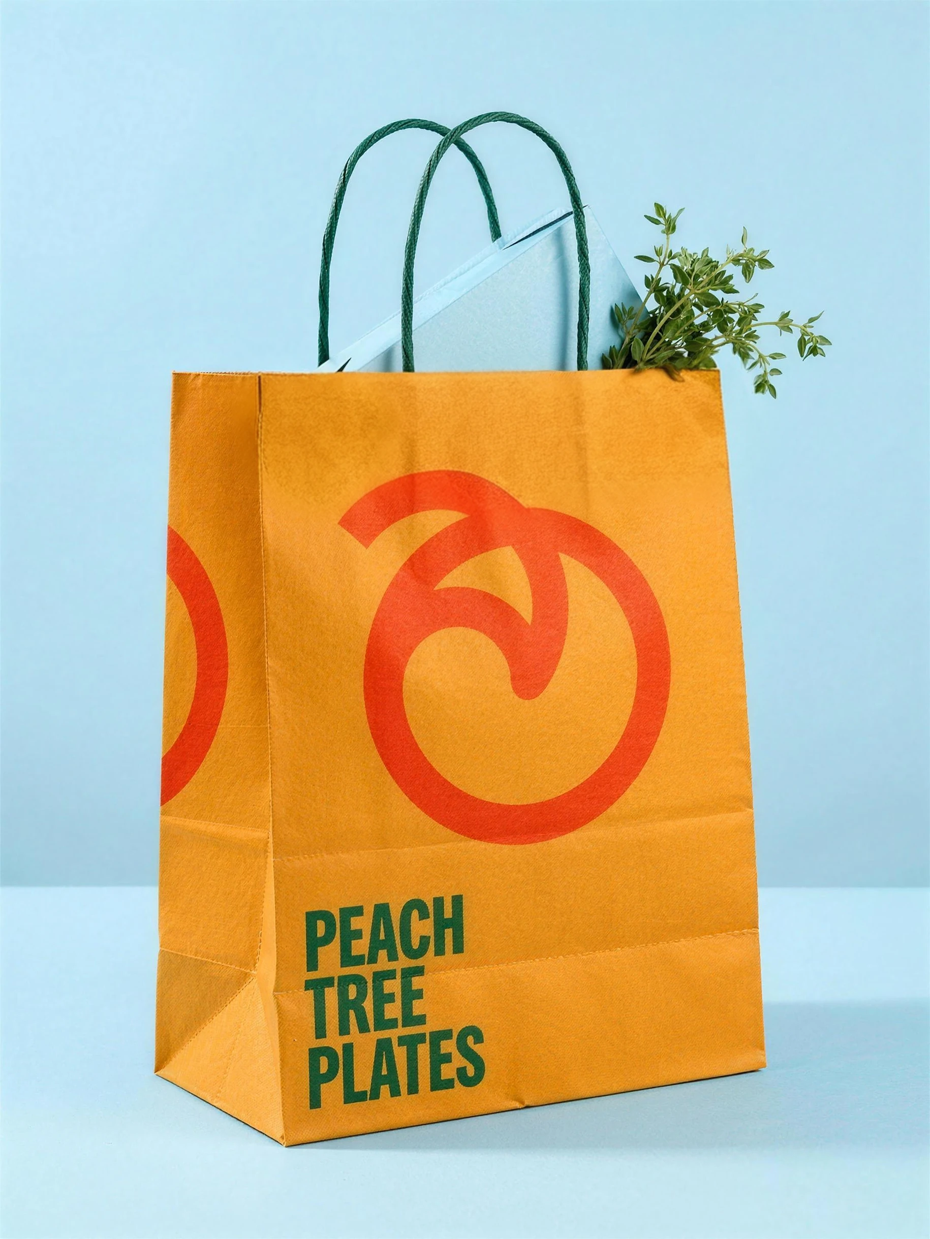 PeachTree Plates paper bag