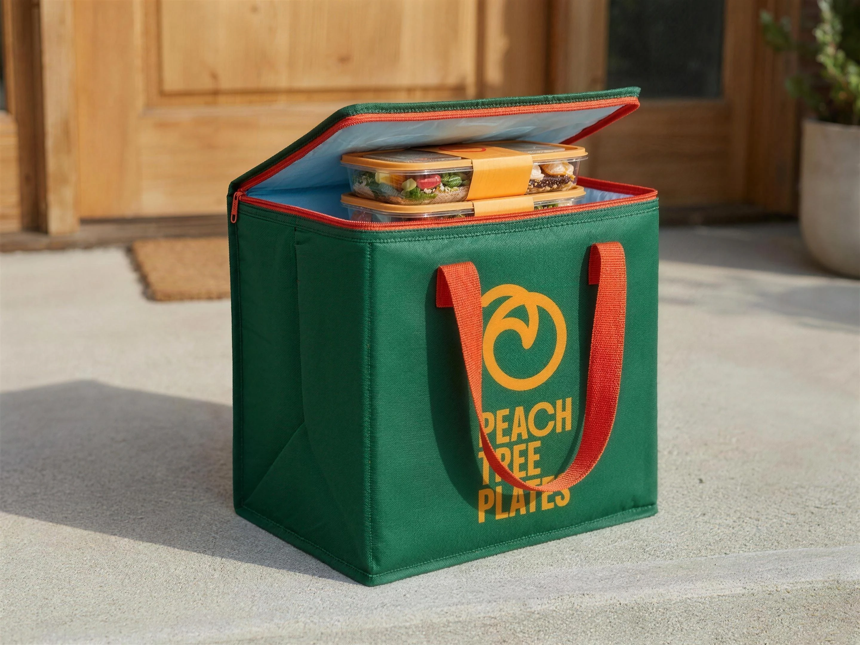 PeachTree Plates insulated delivery bag