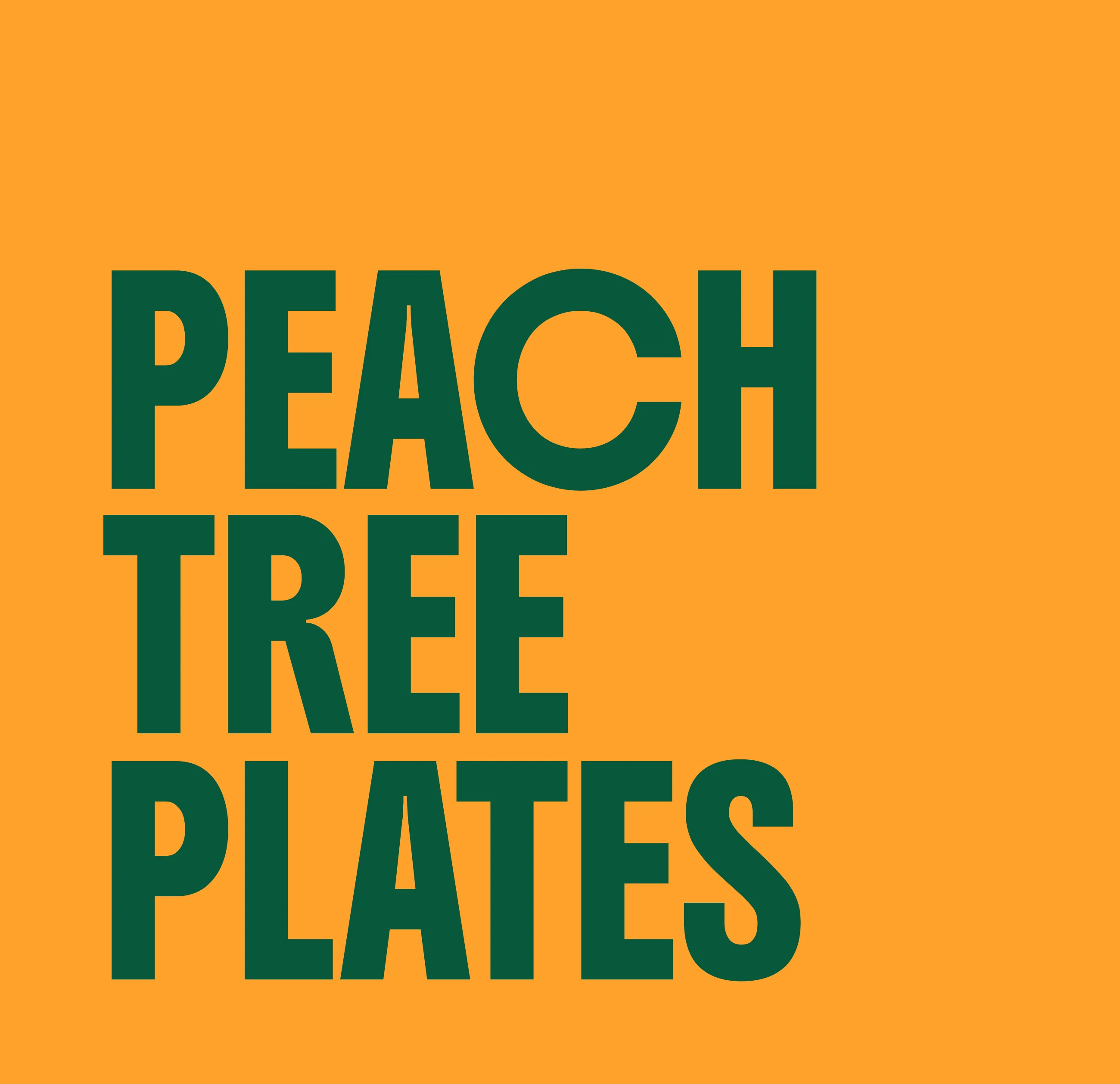 PeachTree Plates wordmark