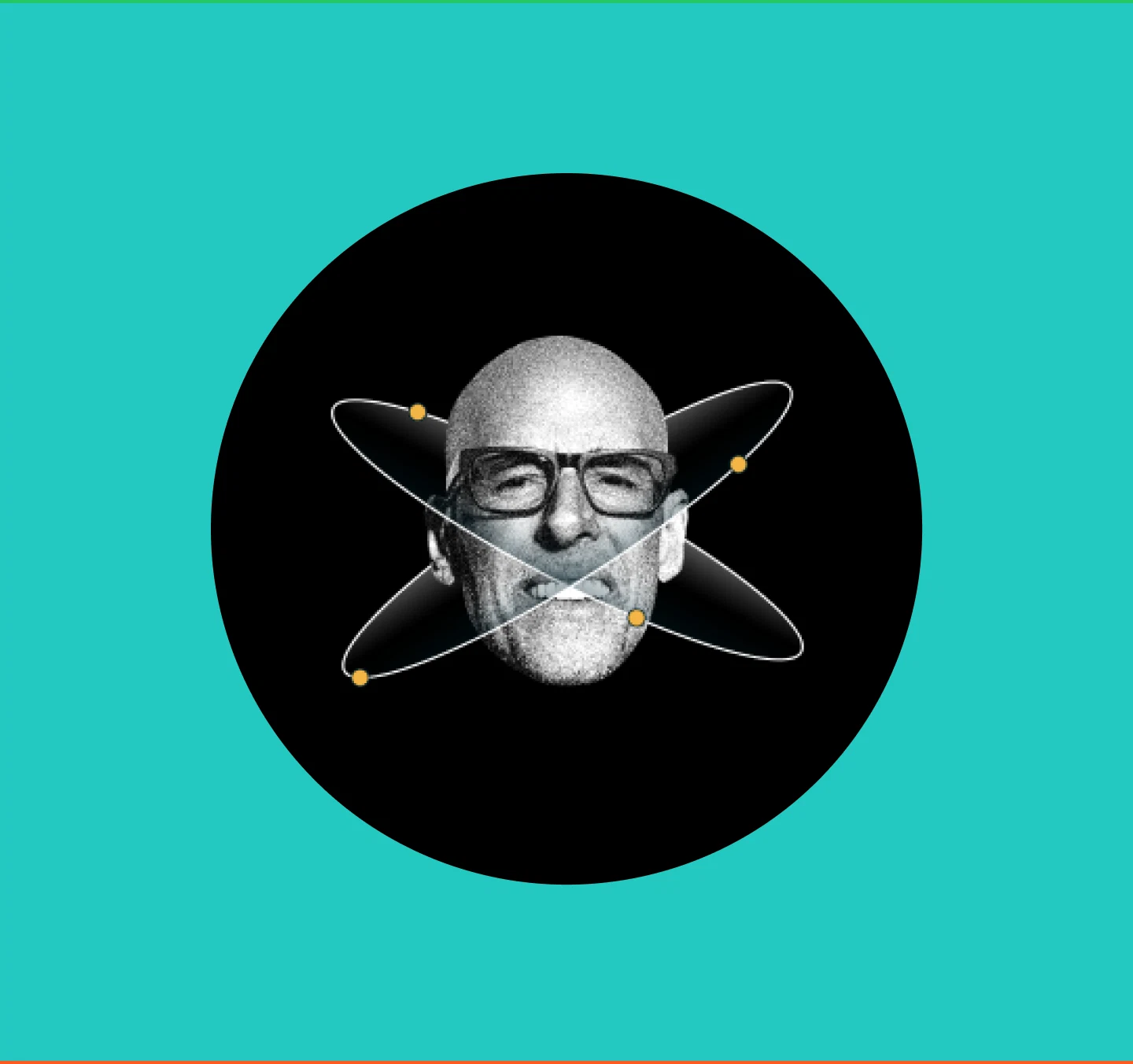Scott Galloway portrait on teal