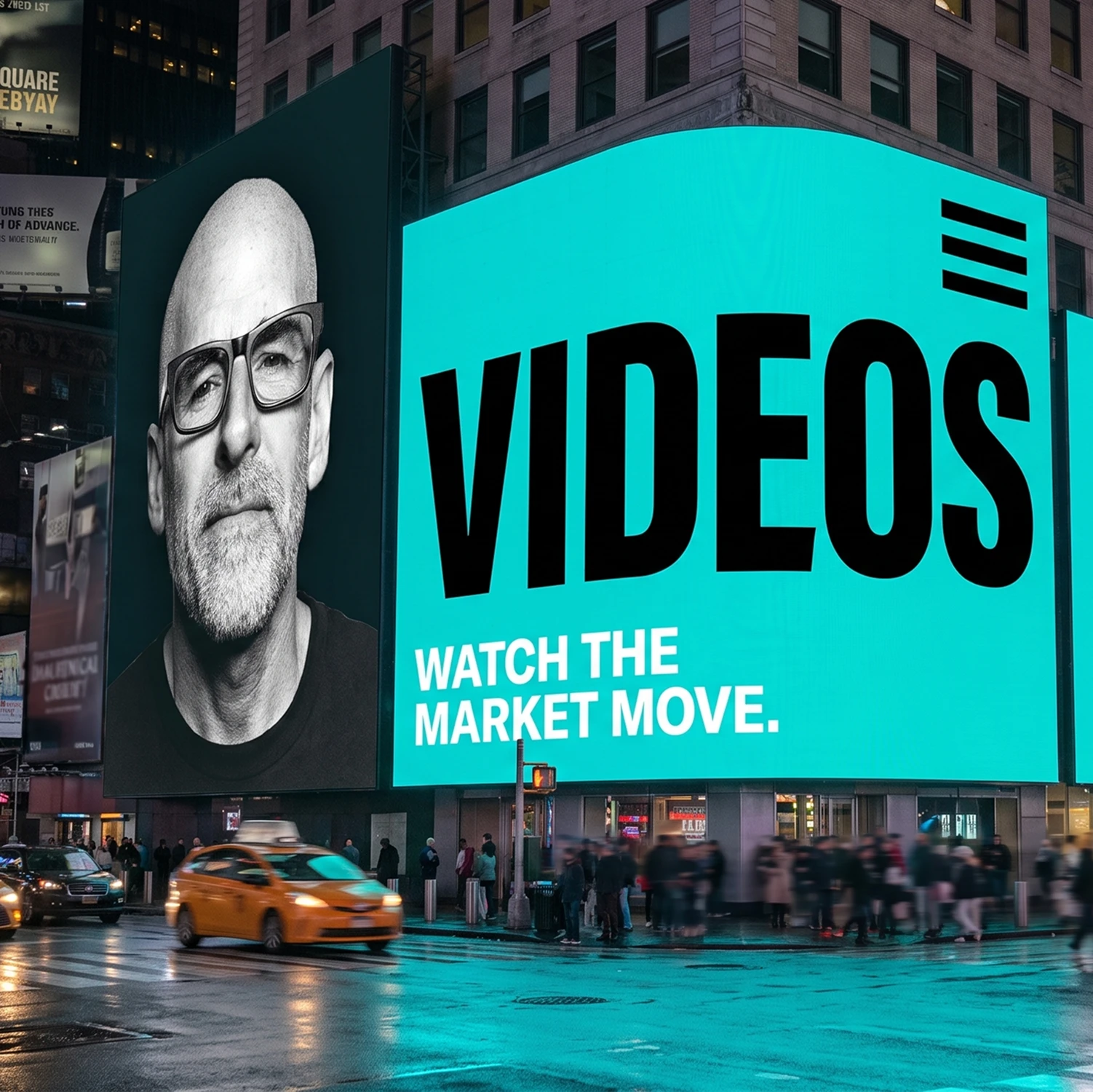 A billboard for the video channel